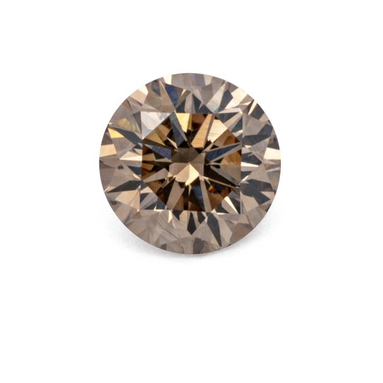 Diamant - champagner, rund, 4.4x4.39 mm, 0.3 cts, Nr. D11117