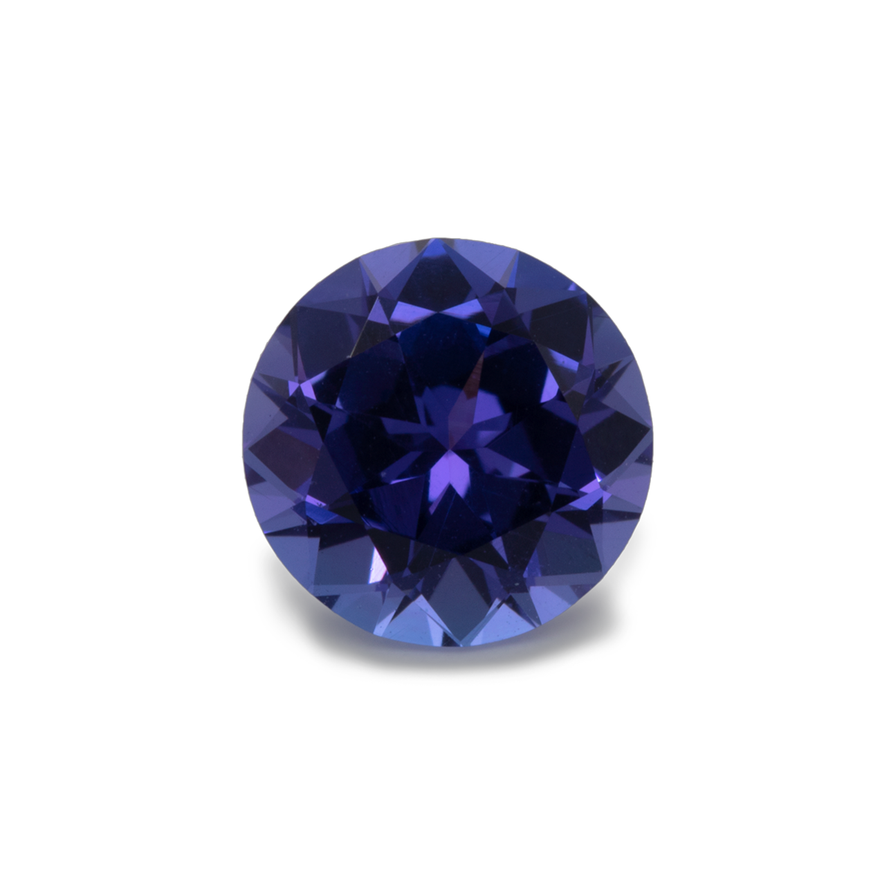 Tansanit - blau, rund, 7.5x7.5mm, 1.53 cts, Nr. TZ11003