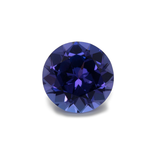 Tansanit - blau, rund, 7.5x7.5mm, 1.53 cts, Nr. TZ11003