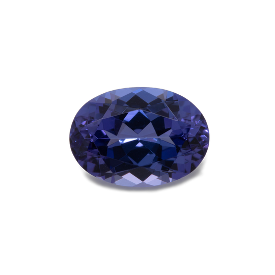Tansanit - blau, oval, 7x5 mm, 0.87 cts, Nr. TZ12003