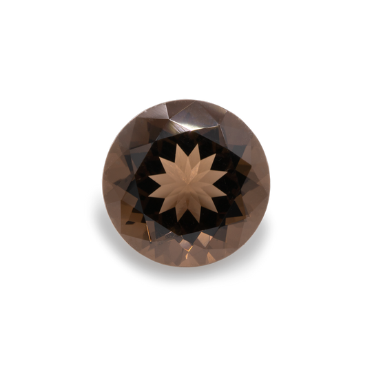 Smoky Quartz - grey, round, 10x10 mm, 3.15-3.25 cts, No. SQ70001