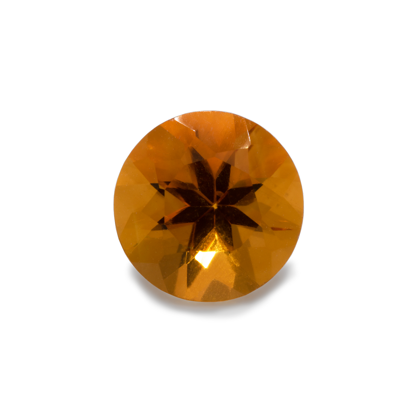 Citrine - yellow, round, 6.2x6.2 mm, 0.75-0.85 cts, No. CT80001