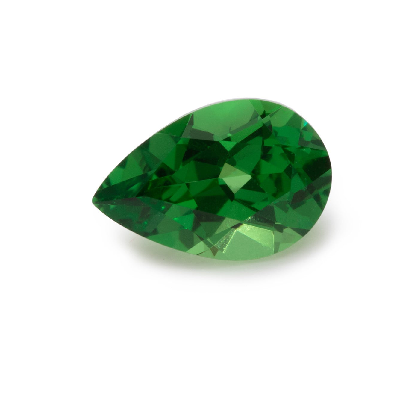Tsavorite - green, pearshape, 6x4 mm, 0.45 cts, No. TS70001