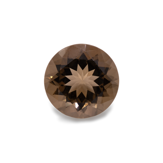 Smoky quartz - grey, round, 10x10 mm, 3.15 cts, No. SQ50001