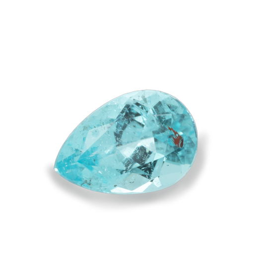 Paraiba Turmalin - blau, birnform, 6x4,1 mm, 0,43 cts, Nr. PT12001