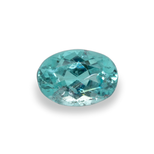 Paraiba Turmalin - blau/grün, oval, 6x4,1 mm, 0,45 cts, Nr. PT14001