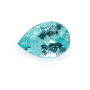 Paraiba Turmalin - blau/grün, birnform, 6x4,2 mm, 0,38 cts, Nr. PT90001