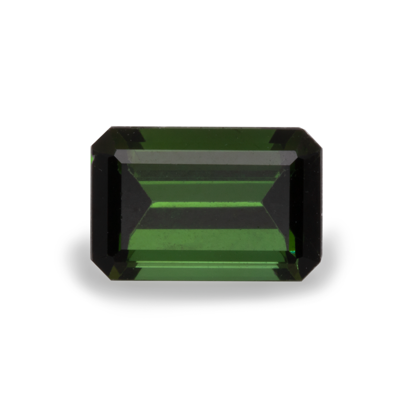 Turmalin - grün, achteck, 6x4 mm, 0,55-0,60 cts, Nr. TR77001