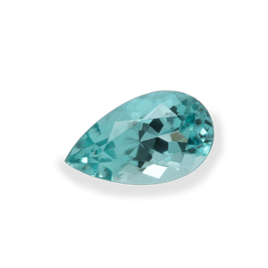 Paraiba Tourmaline - blue/green, pearshape, 8x4.7 mm, 0.81 cts, No. PT80001