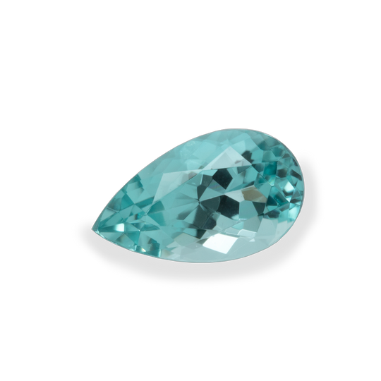 Paraiba Turmalin - blau/grün, birnform, 8x4,7 mm, 0,81 cts, Nr. PT80001