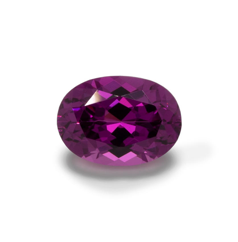 Royal Purple Garnet - purple, oval, 7x5 mm, 0.88-1.05 cts, No. RP10003