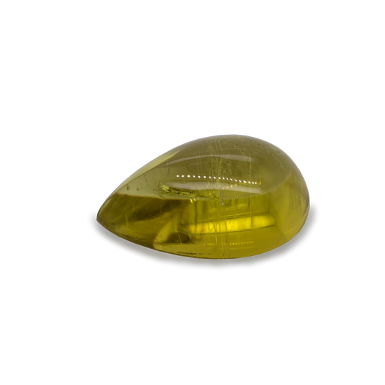 Turmalin - gelb, birnform, 14x9 mm, 5,60 cts, Nr. TR95001