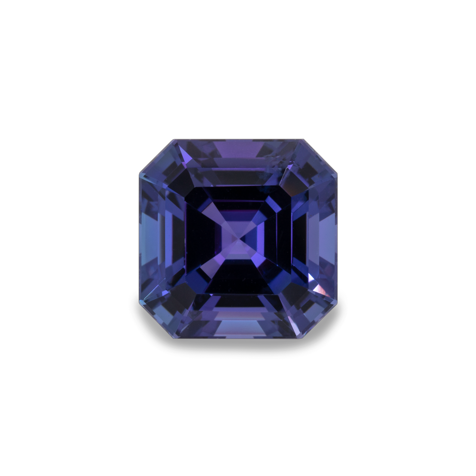 Tansanit - AAA, asscher, 12x12 mm, 8,56 cts, Nr. TZ22003