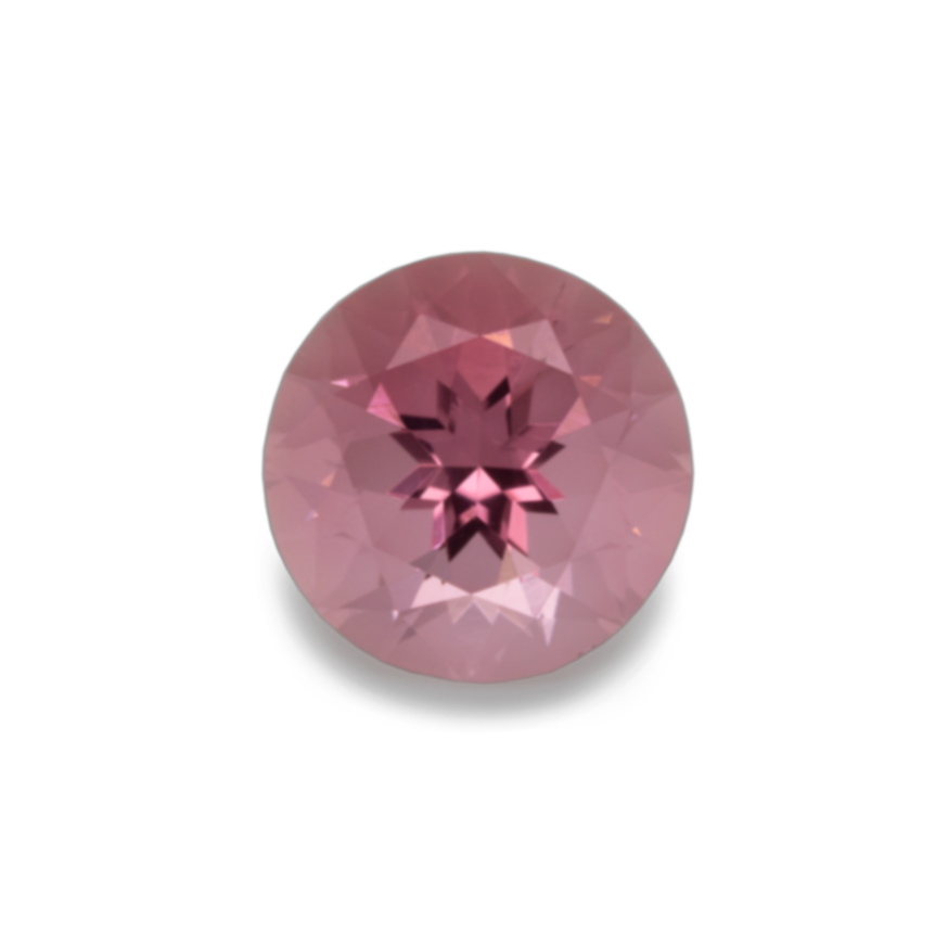 Turmalin - hellrosa, rund, 7x7 mm, 1.19 cts, Nr. TR80001