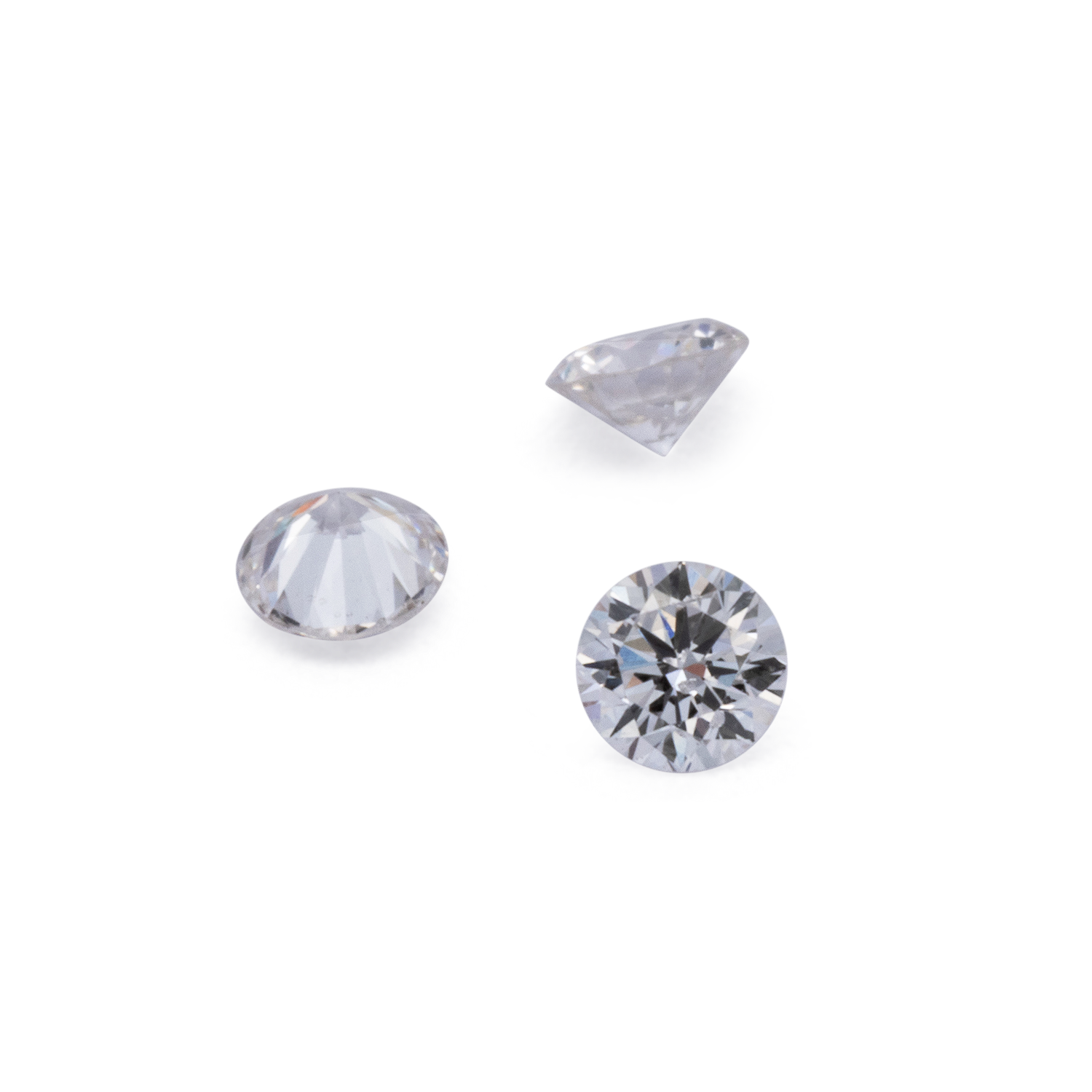 Synthetischer Diamant - weiß, rund, 1x1 mm, 0.005 cts, Nr. LGD25013