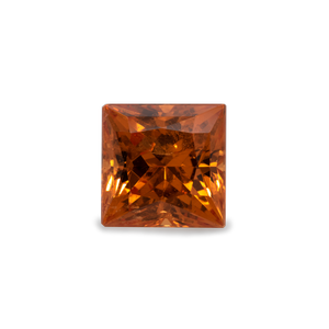 Mandarin Granat - orange, rechteck, 8x8 mm, 3.79 cts, Nr. MG13003