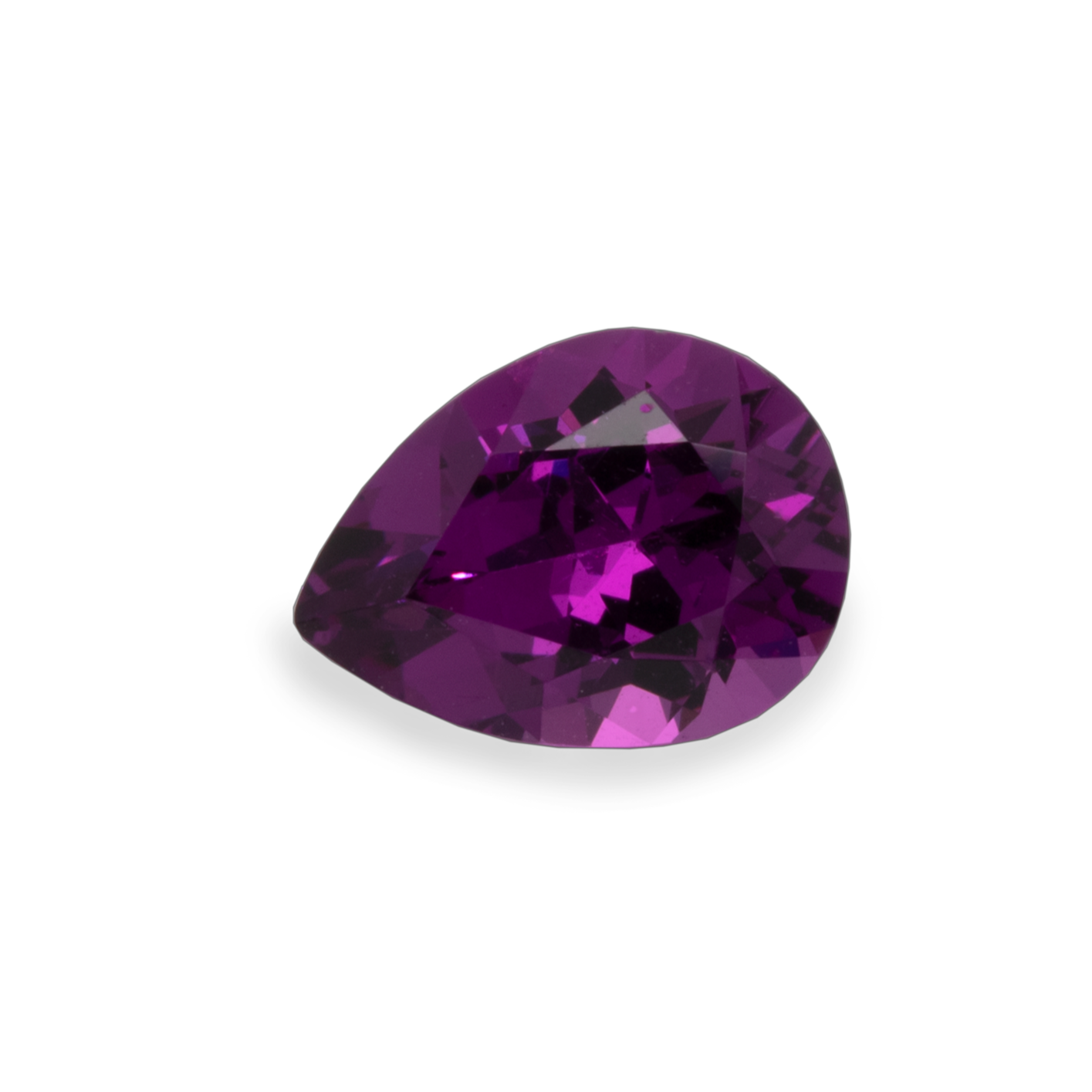 Royal Purple Garnet - purple, pearshape, 8x6 mm, 1.32-1.46 cts, No. RP24001
