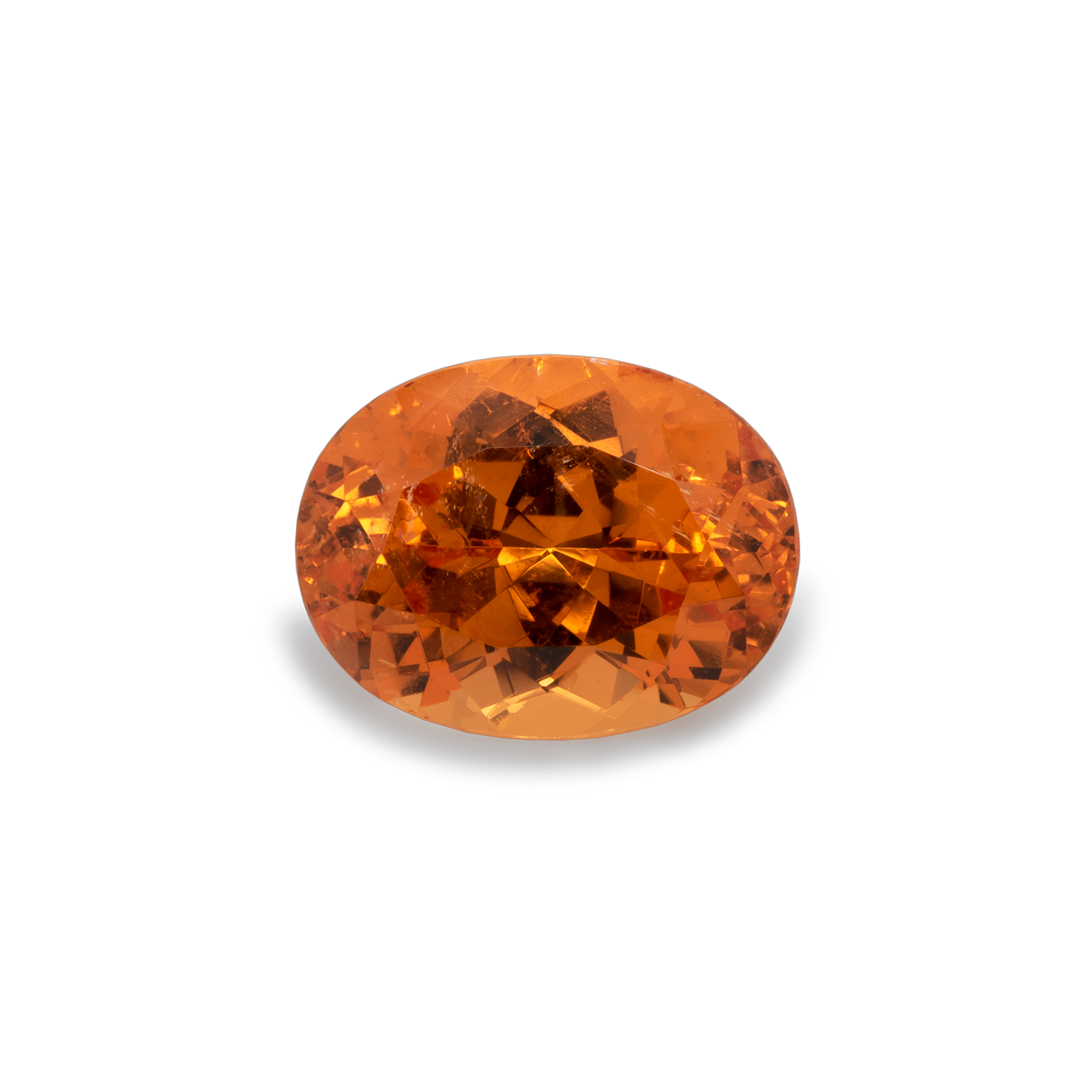 Mandarin Garnet - light orange, oval, 11.6x8.8 mm, 5.52 cts, No. MG17003