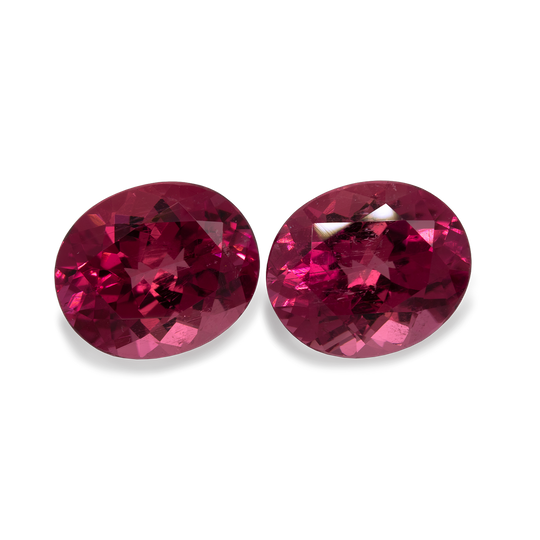 Turmalin Paar - pink, oval, 12x10 mm, 10,00 cts, Nr. TR10601