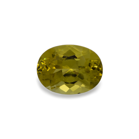 Turmalin - gelb, oval, 9.5x7.5 mm, 2.31 cts, Nr. TR10301