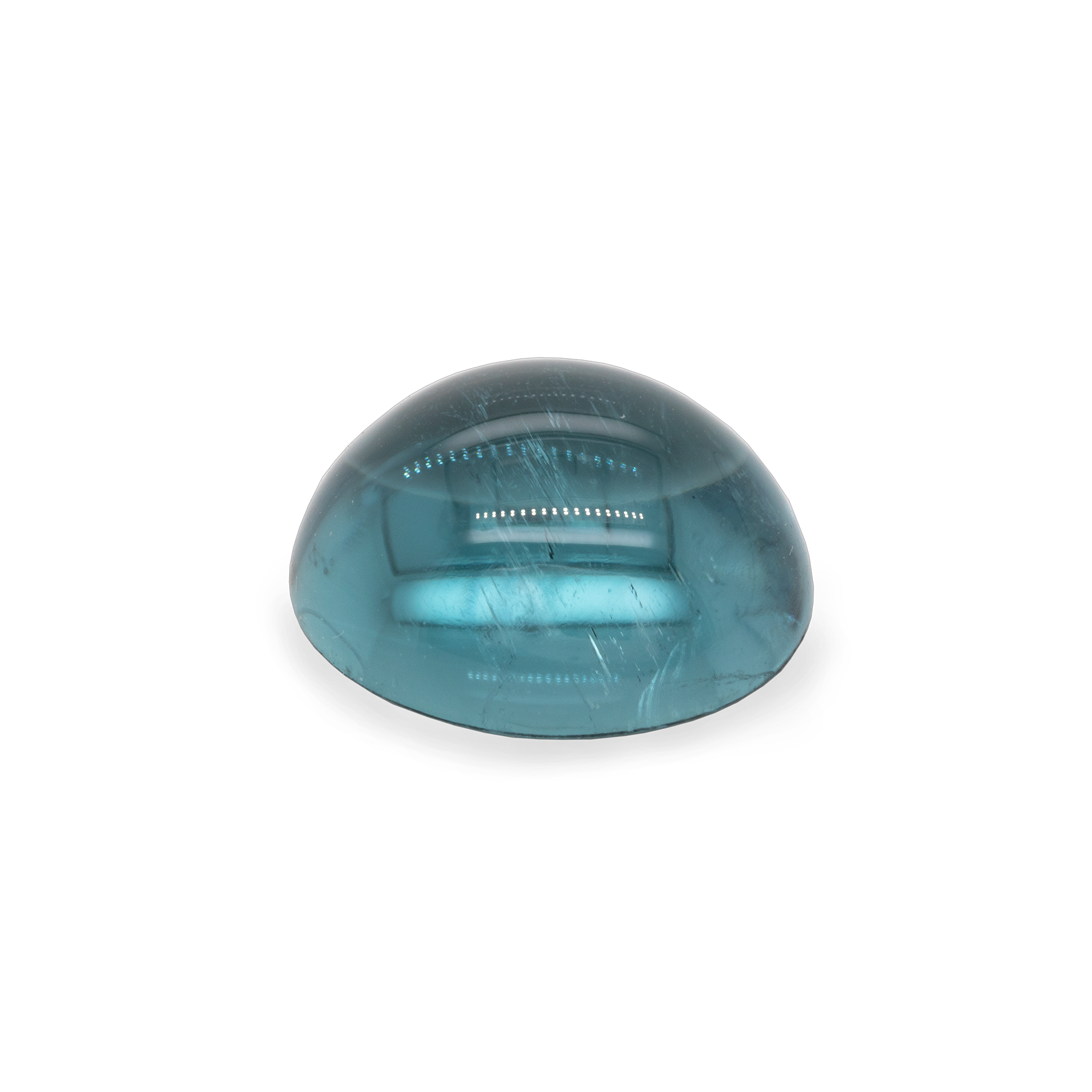 Turmalin - blau, oval, 12x10,5 mm, 6,31 cts, Nr. TR97001