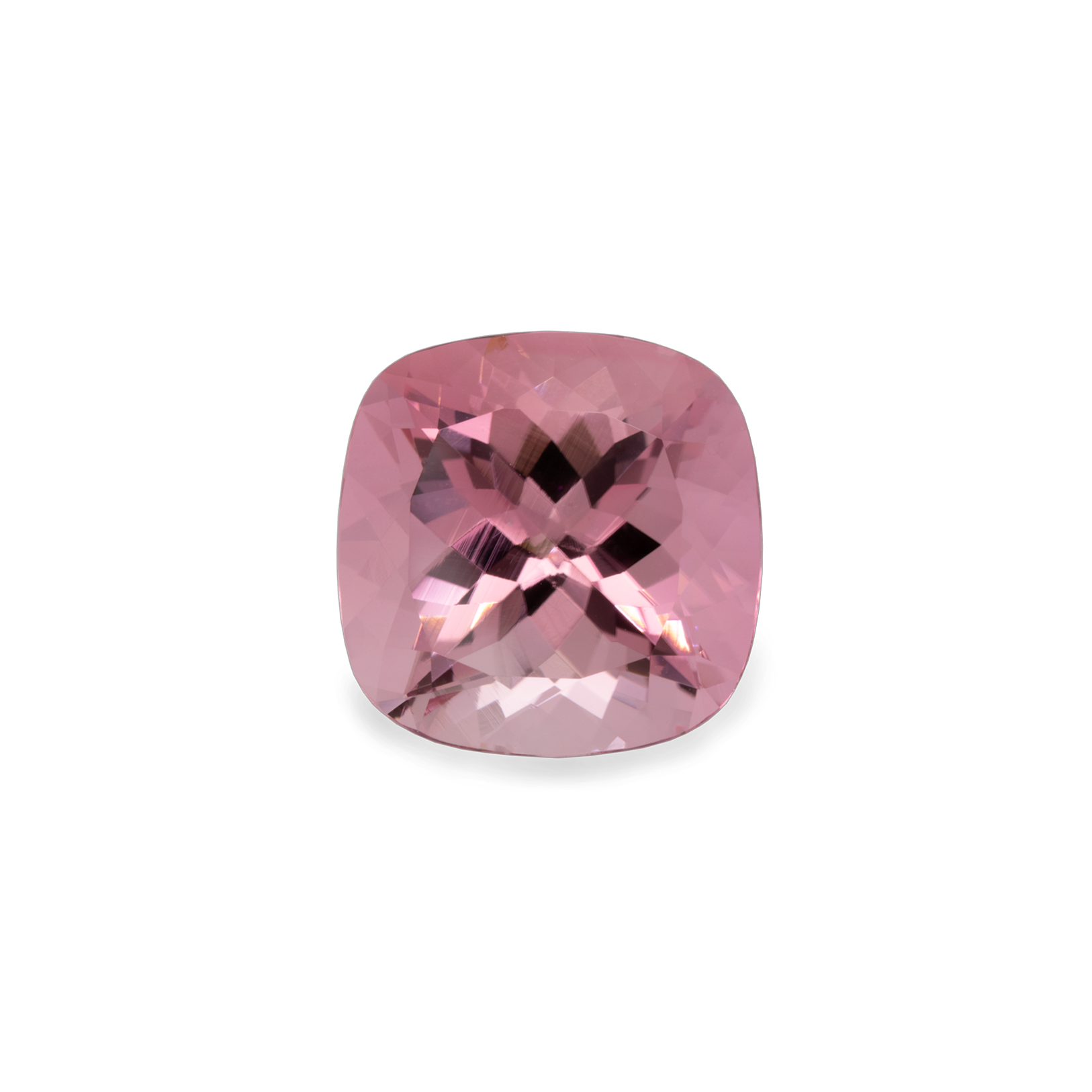 Tourmaline - pink, cushion, 13.5x13.5 mm, 10.01 cts, No. TR96001