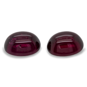 Royal Purple Garnet Pair- purple, oval, 12x10 mm, 14.26 cts, No. RP80001