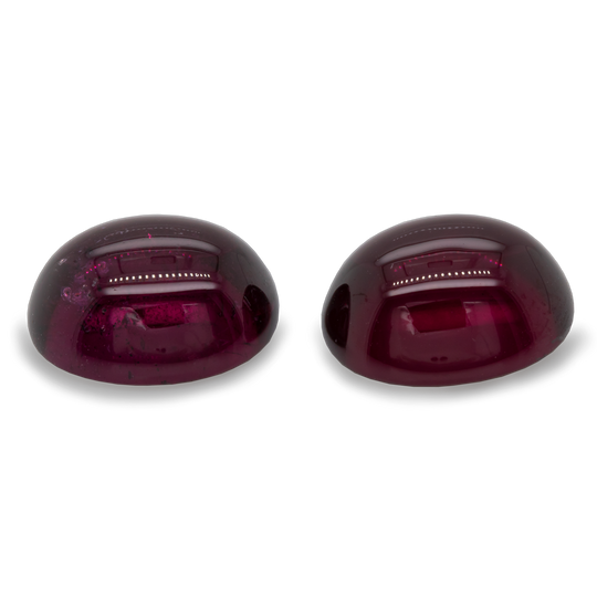 Royal Purple Garnet Paar - lila, oval, 12x10 mm, 14,26 cts, Nr. RP80001