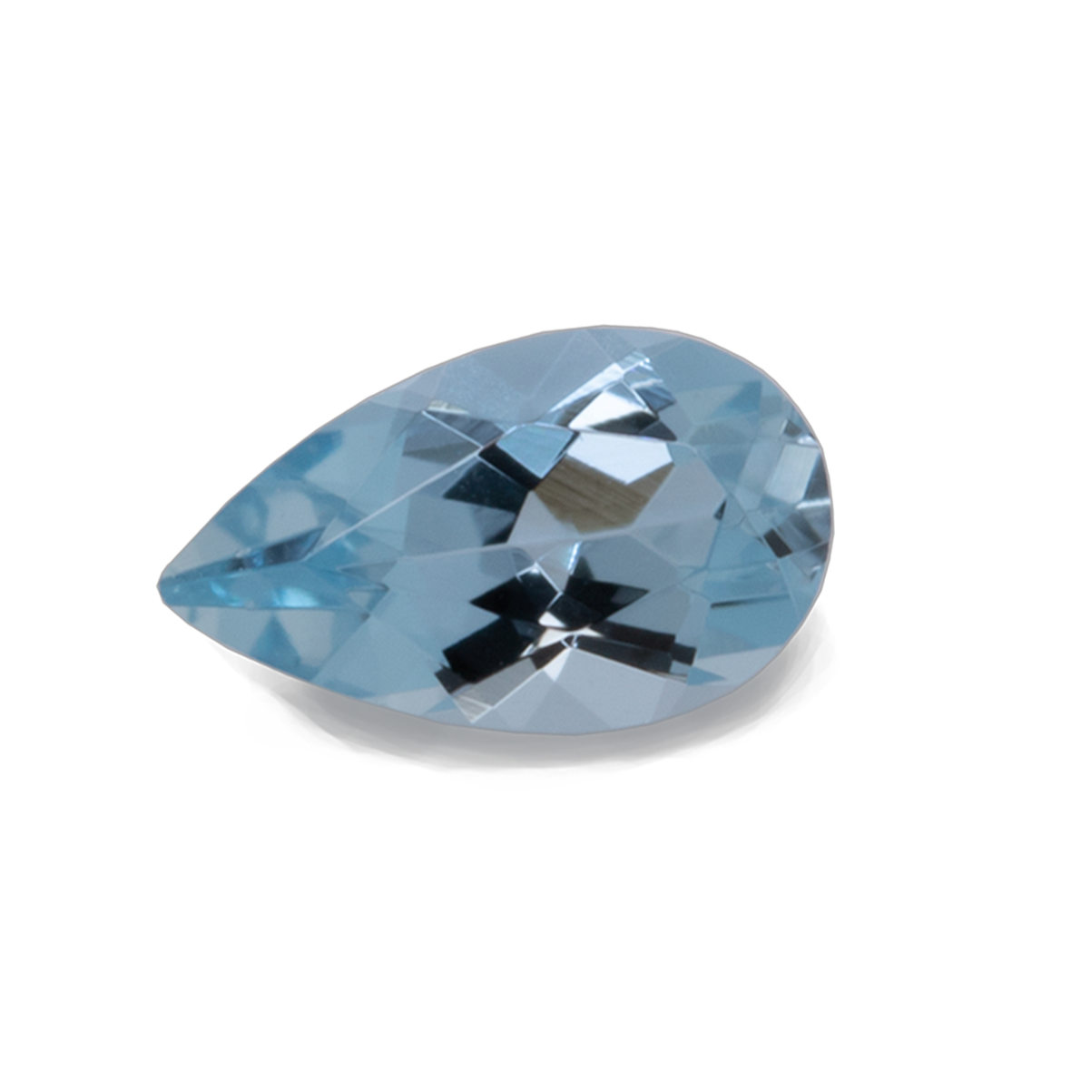 Aquamarine - AA, pearshape, 5x3 mm, 0.14-0.18 cts, No. A19002
