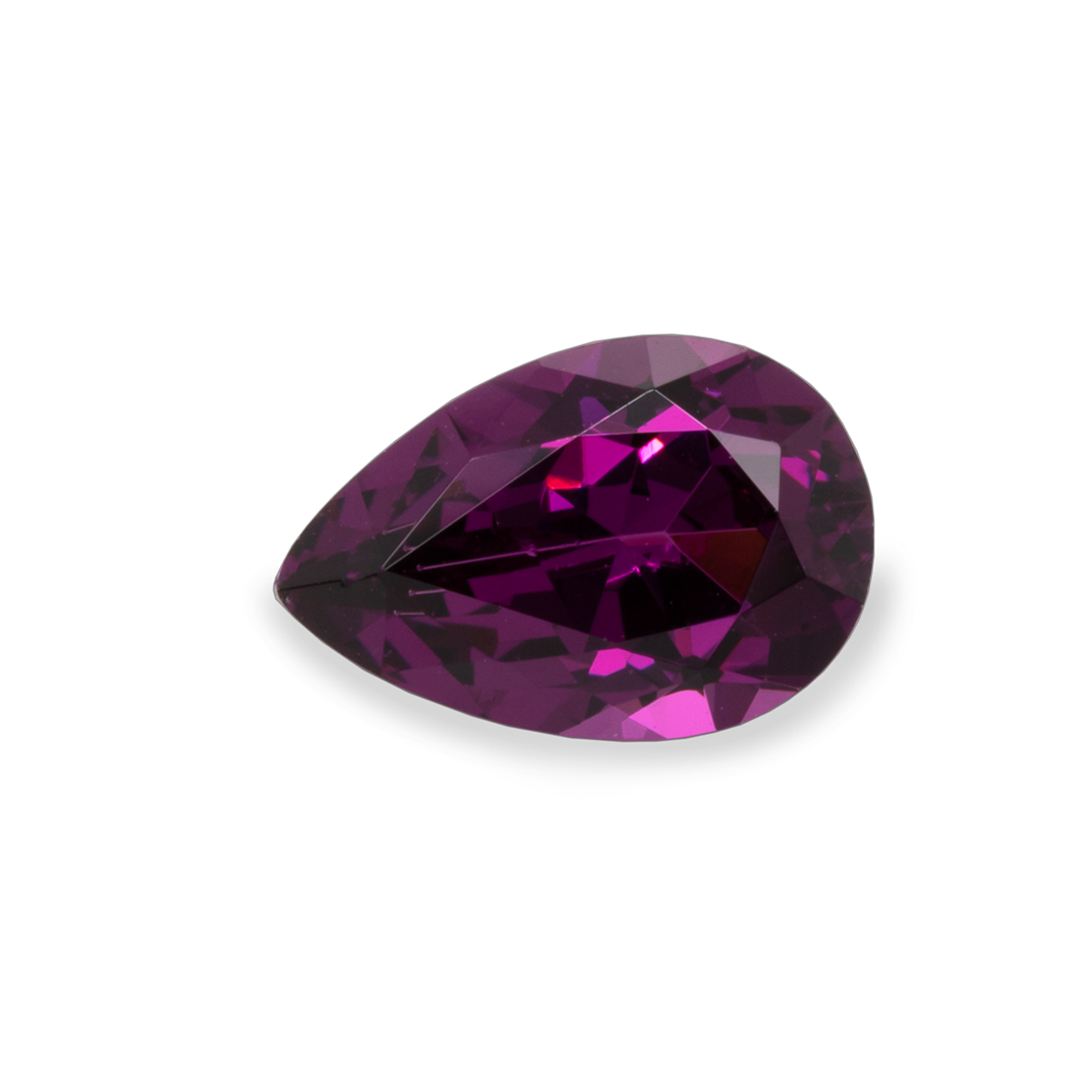 Royal Purple Garnet - purple, pearshape, 9x6 mm, 1.50-1.69 cts, No. RP38001