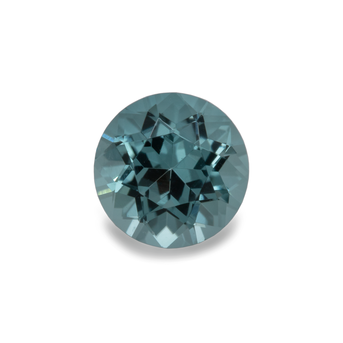 Turmalin - blau, rund, 5x5 mm, 0,46-0,47 cts, Nr. TR10118