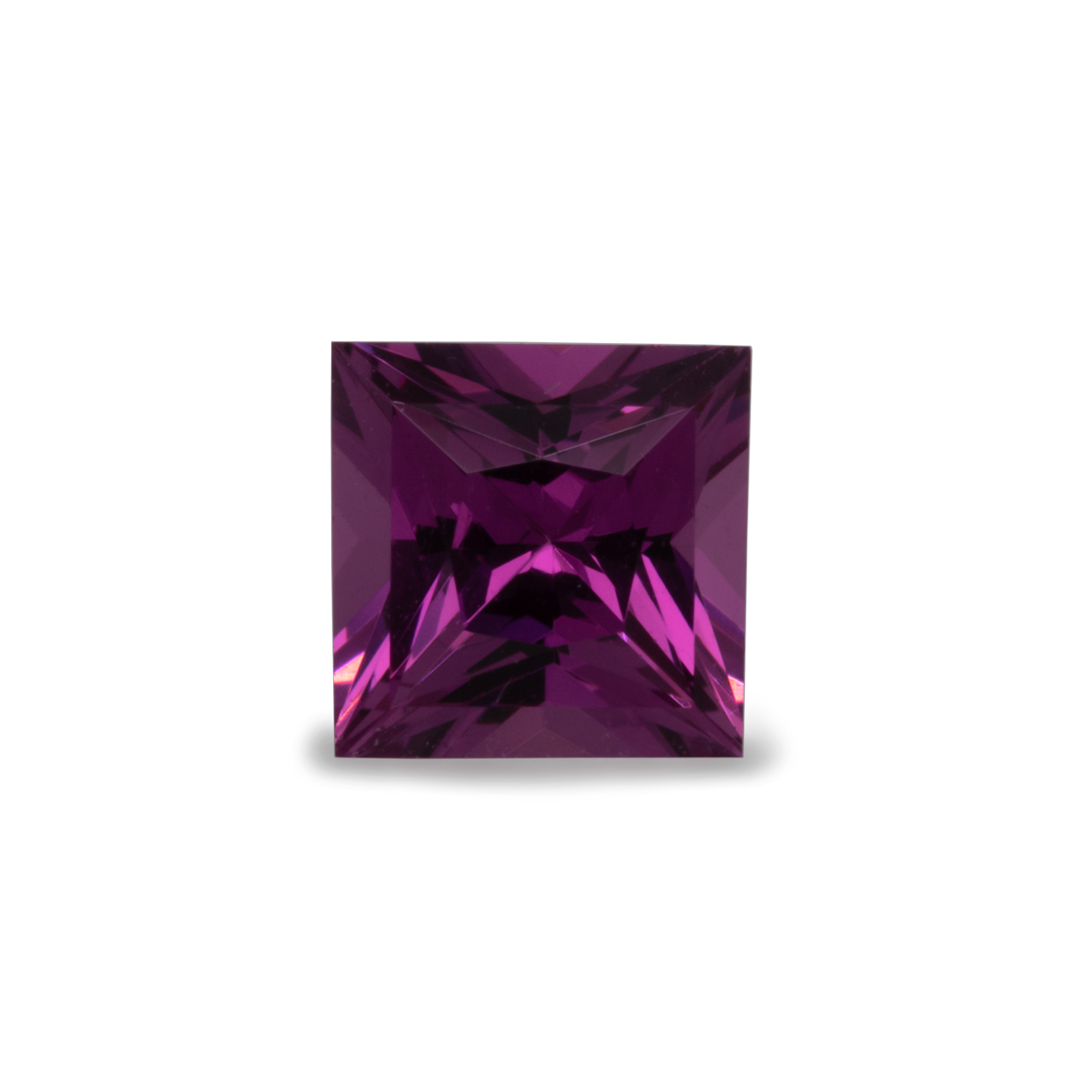 Royal Purple Garnet - purple, square, 4x4 mm, 0.38-0.42 cts, No. RP28001