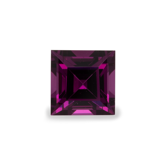Royal Purple Garnet - lila, rechteck, 5x5 mm, 0,80 cts, Nr. RP57001