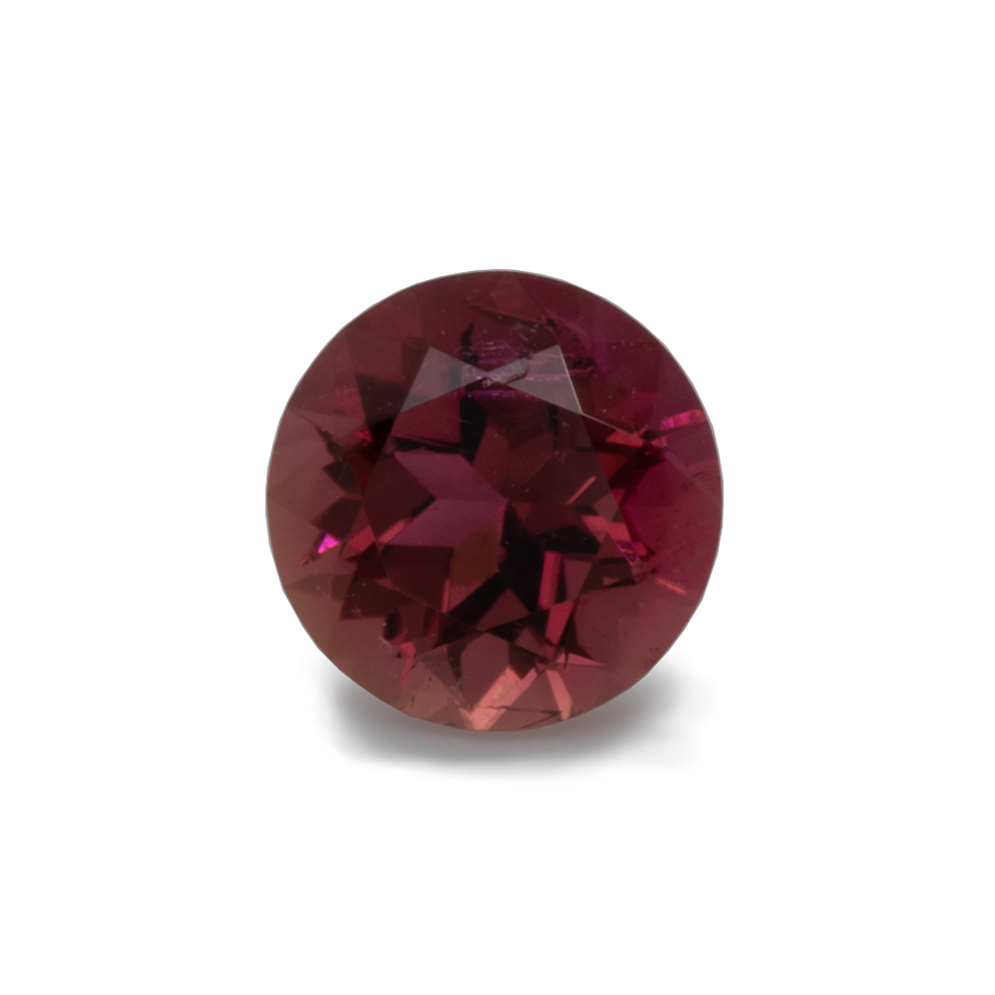 Tourmaline - red/pink, round, 5x5 mm, 0.45-0.49 cts, No. TR10154