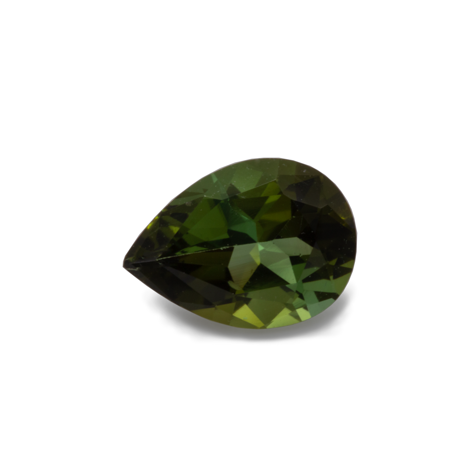 Tourmaline - green, pearshape, 7x5 mm, 0.62 cts, Nr. TR10113