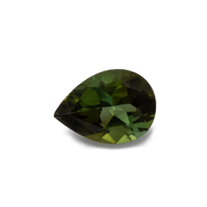 Tourmaline - green, pearshape, 7x5 mm, 0.62 cts, Nr. TR10113