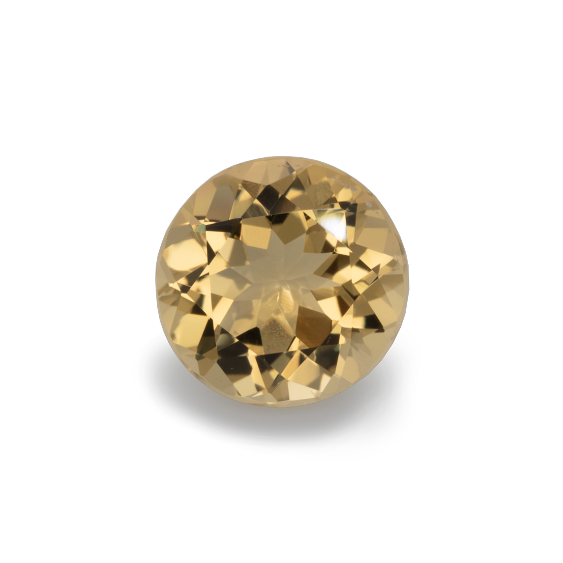 Beryl - yellow, round, 10x10 mm, 3.10 cts, No. BY90002