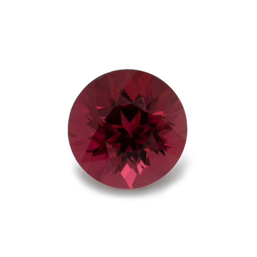 Rubellite - red/pink, round, 7x7 mm, 1.29-1.59 cts, No. RUB80001