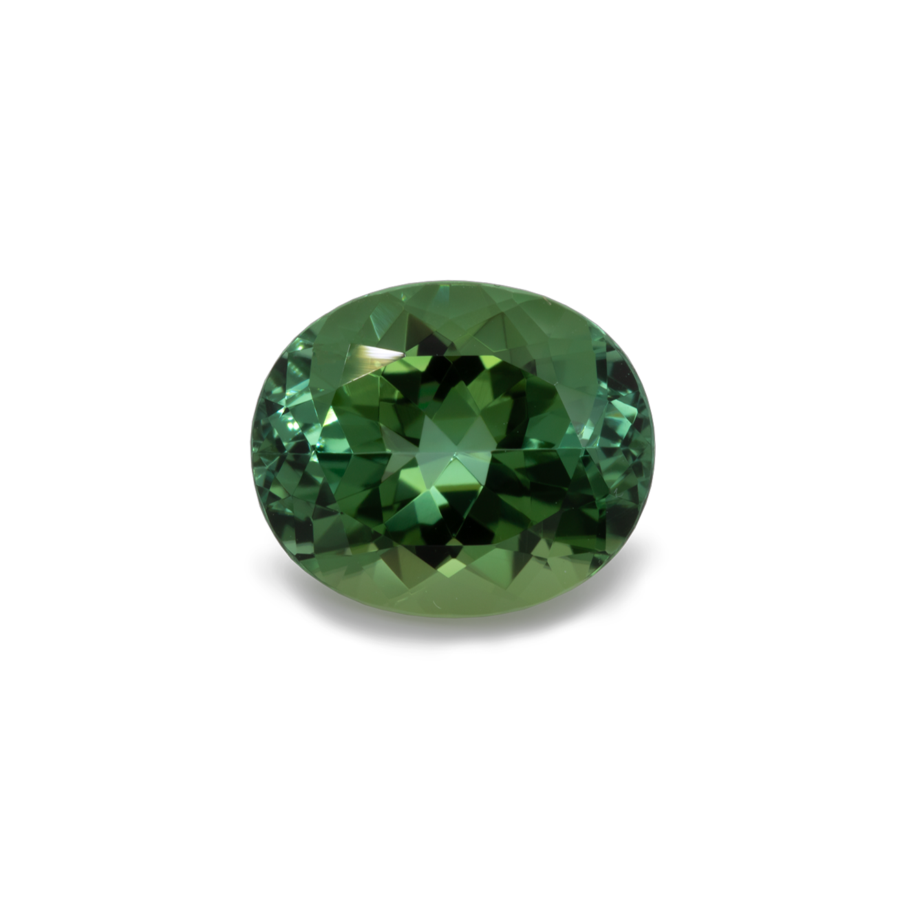 Tourmaline - green, oval, 12x10 mm, 4.97 cts, No. TR99801