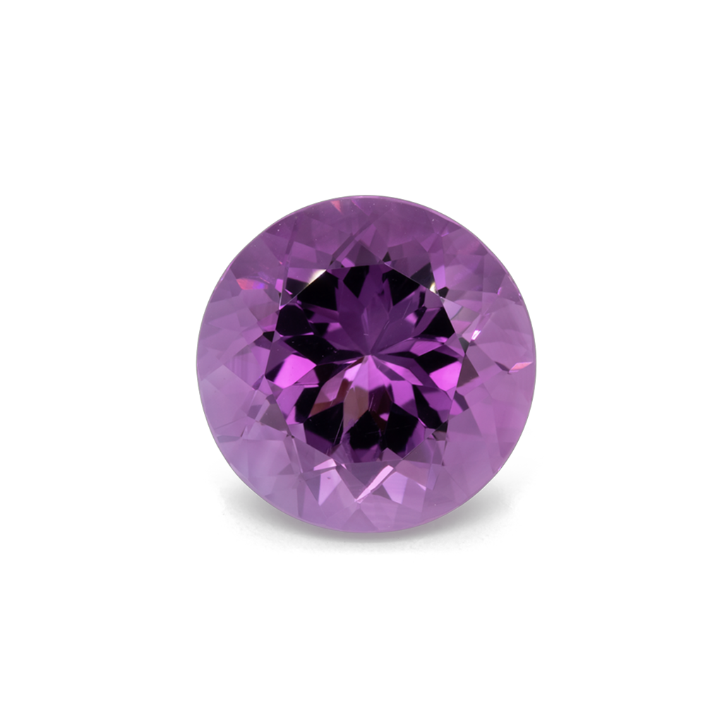 Amethyst - purple, round, 15.1x15.1 mm, 10.78 cts, No. AMY34001