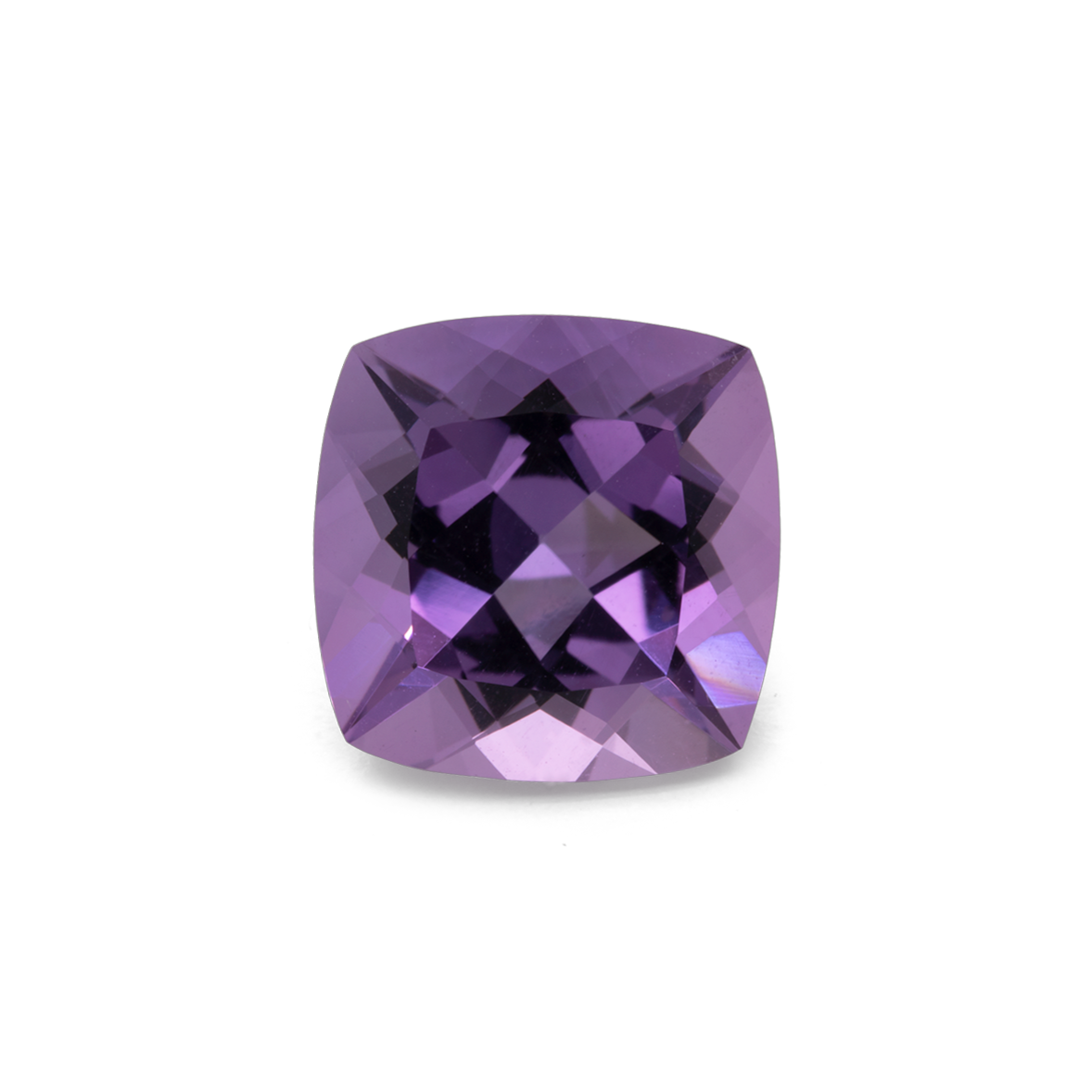 Amethyst - purple, cushion, 11.25x11.25 mm, 5.62 cts, No. AMY42001