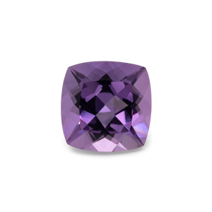 Amethyst - purple, cushion, 11.25x11.25 mm, 5.62 cts, No. AMY42001