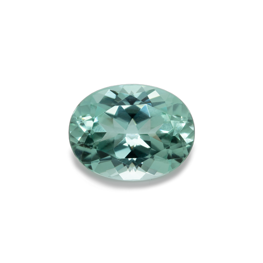 Beryll - grün, oval, 12,7x9,8 mm, 4,90 cts, Nr. BY50001