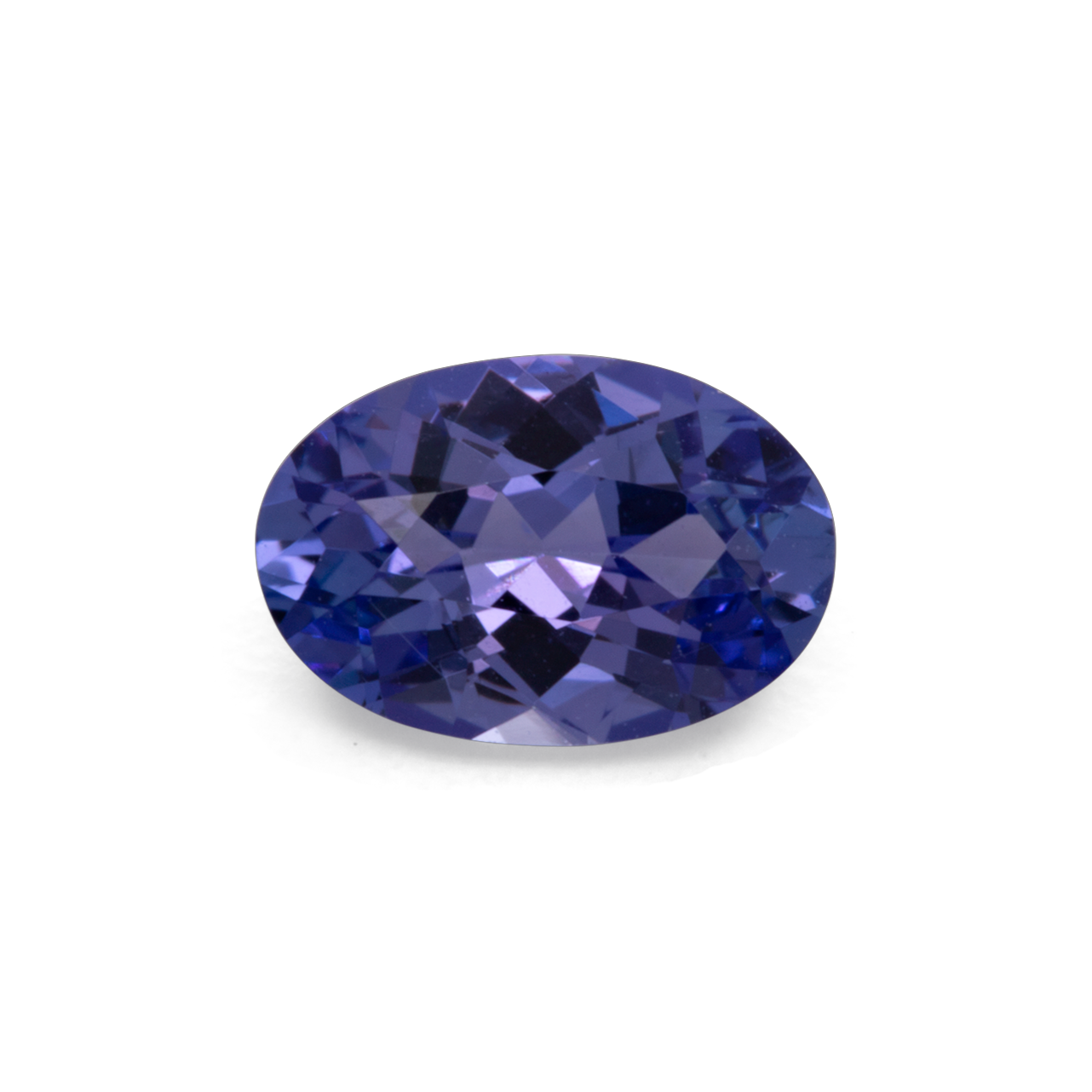 Tansanit - blau, oval, 6x4 mm, 0.45 cts, Nr. TZ49003