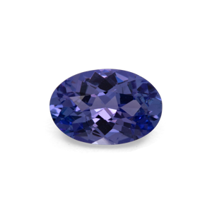Tansanit - blau, oval, 6x4 mm, 0.45 cts, Nr. TZ49003
