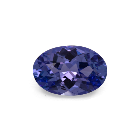 Tansanit - blau, oval, 6x4 mm, 0.45 cts, Nr. TZ49003