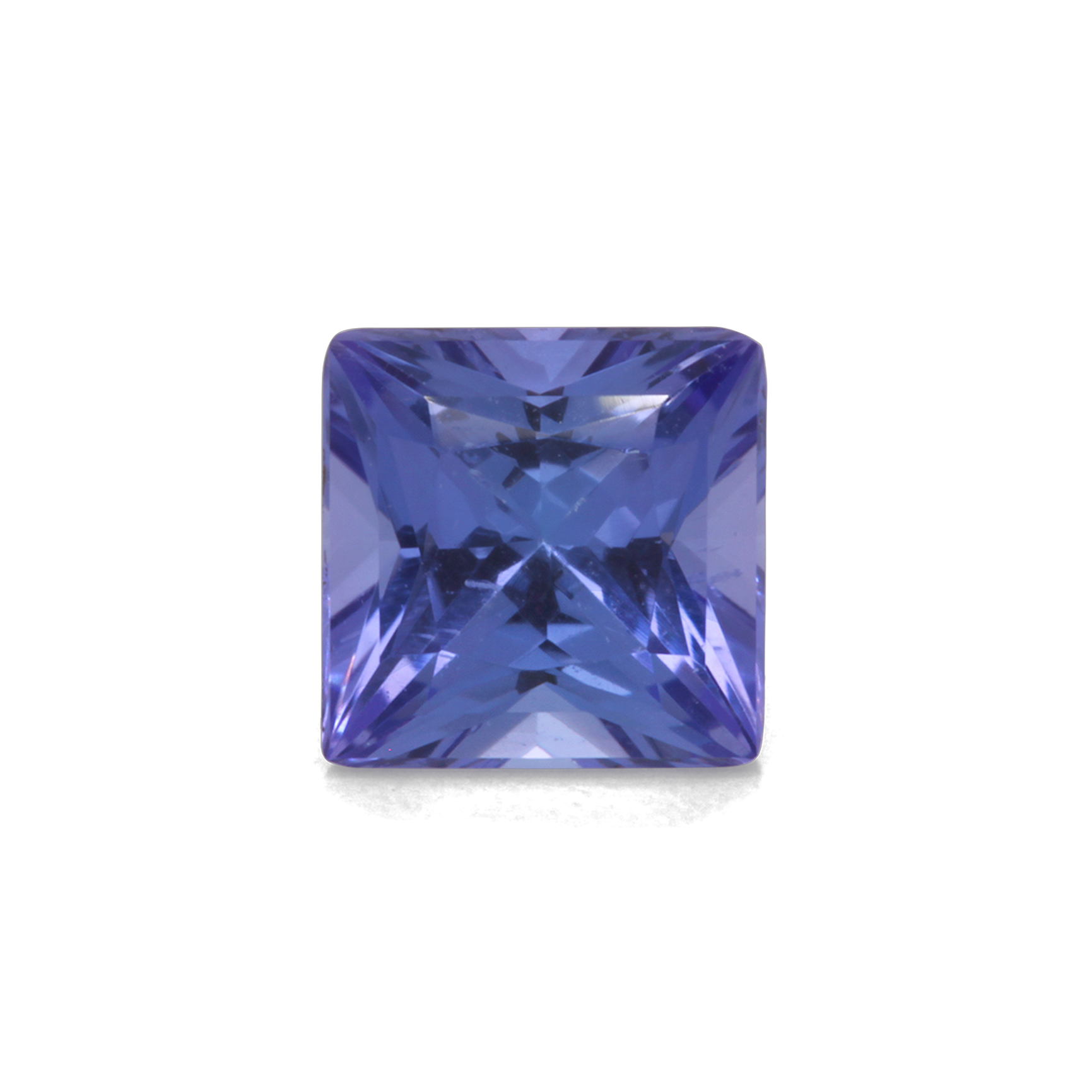 Tanzanite - AAA, square, 5x5 mm, 0.64-0.70 cts, No. TZ74003