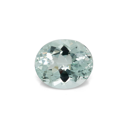 Beryll - grün, oval, 16.8x14 mm, 11.36 cts, Nr. BY30006