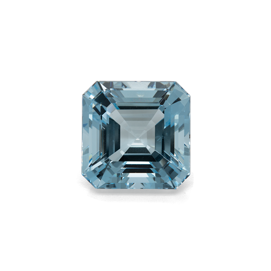 Aquamarin - AA, asscher, 13x13 mm, 9,82 cts, Nr. A97001