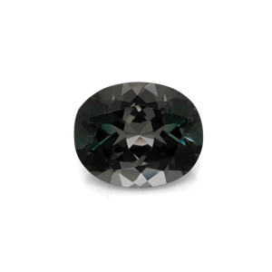 Turmalin - grau, oval, 7,5x6,1 mm, 1,13 cts, Nr. TR10219